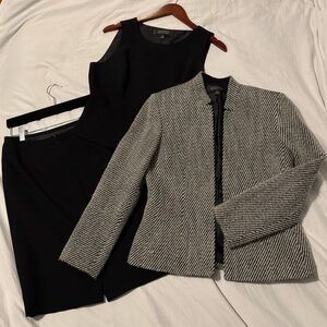 Kasper Vintage Tweed Skirt Suit